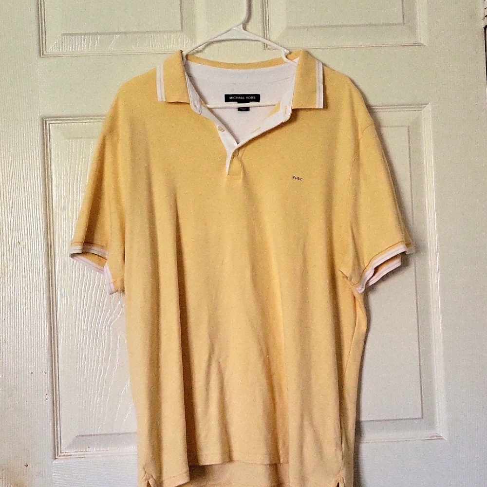 Michael Kors yellow polo shirt size XL